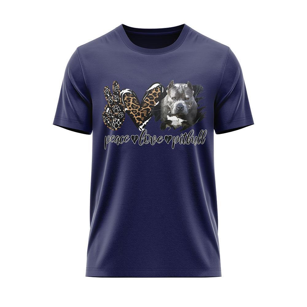 T-shirt "Peace Love Pitbull"