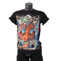 Tricou Red Demon Head with Dragon 4D-14