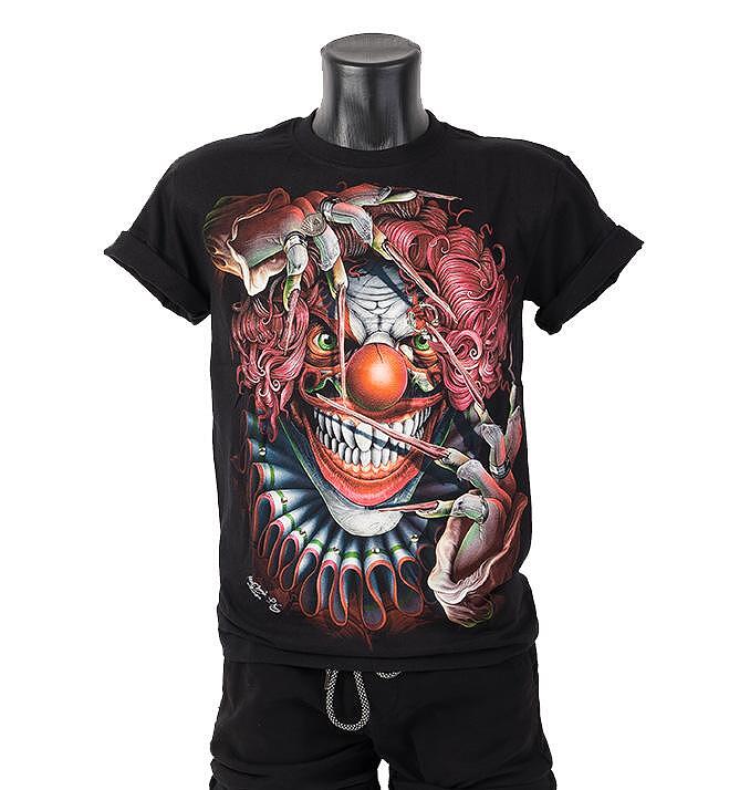 T-shirt Red Hair Joker with nails 4D-13