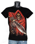 T-shirt Red Samurai Skeleton HD-12
