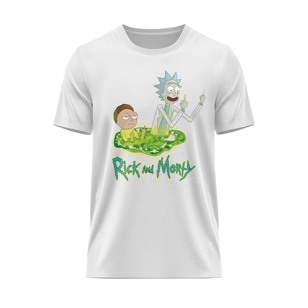 Rick And Morty Middle Fingers T-shirt