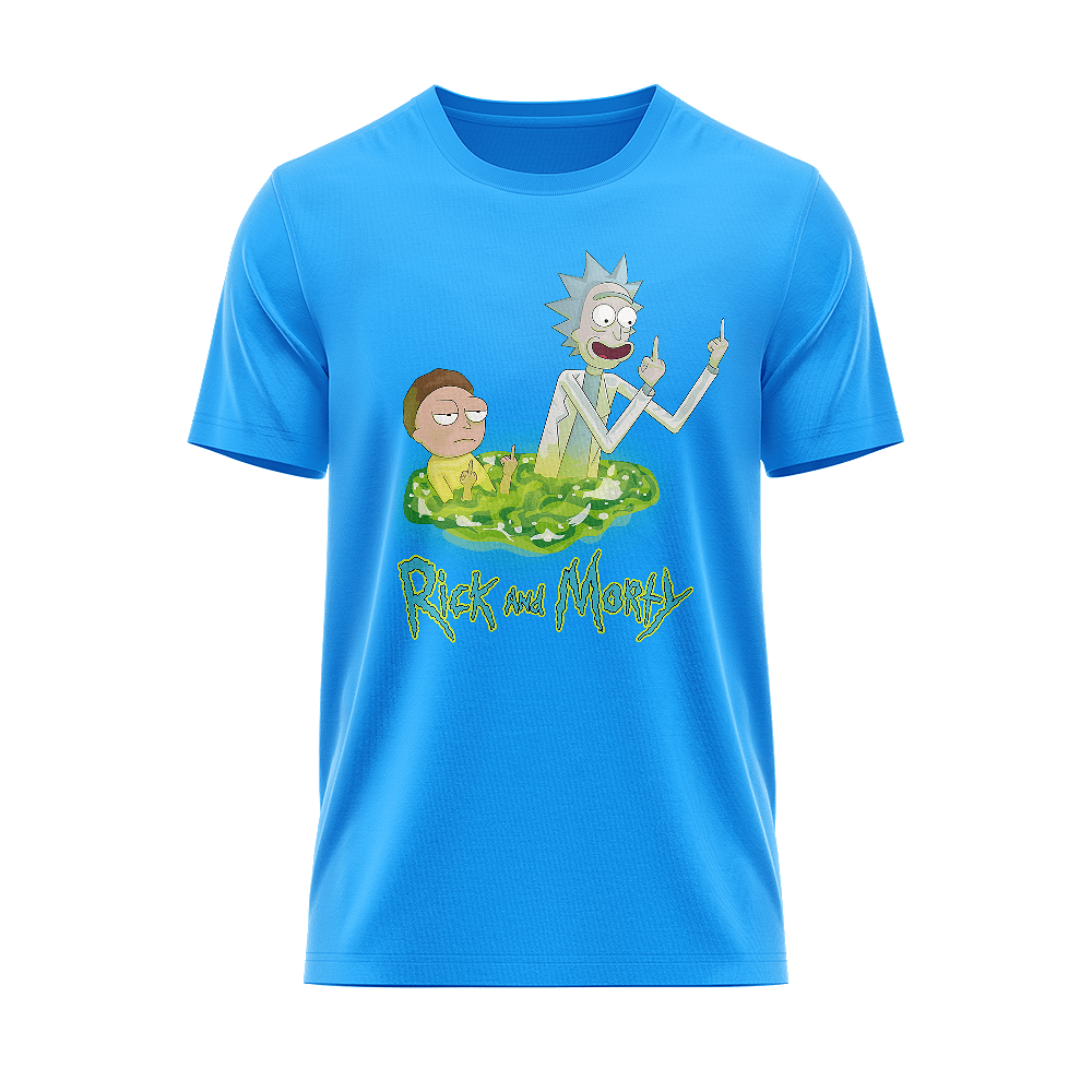 Тениска Rick And Morty mid fingers