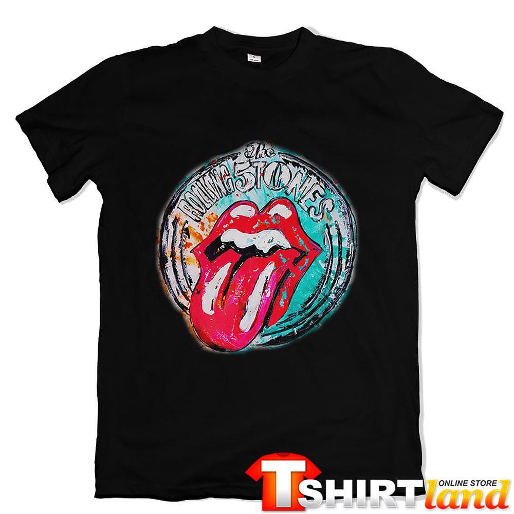 Tricou Rolling Stones 50 de nuanțe logo artă