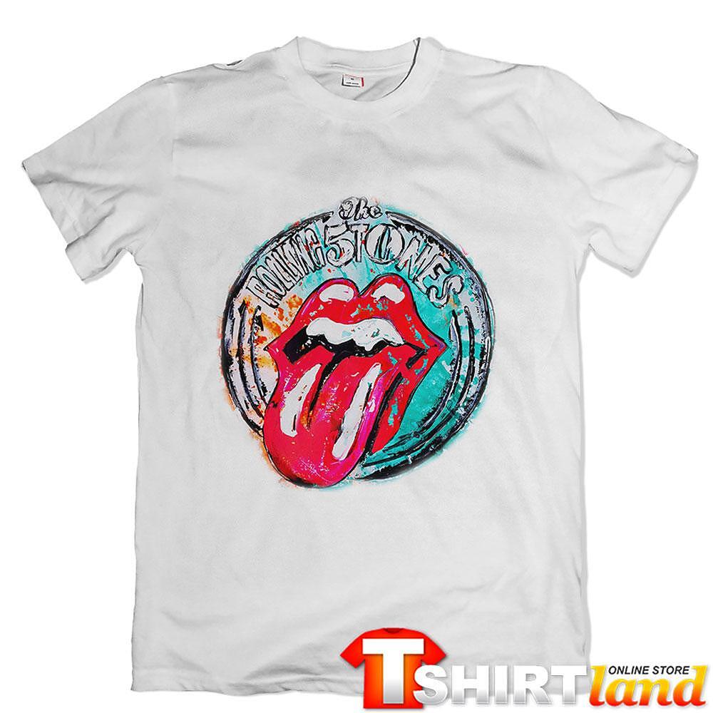 Rolling Stones T-shirt 50 tones art logo