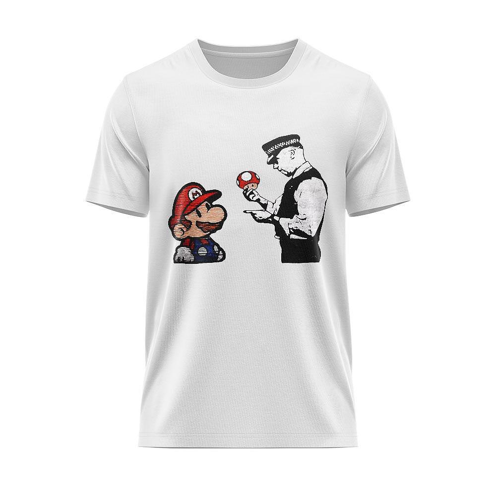 T-shirt Mario and Cops