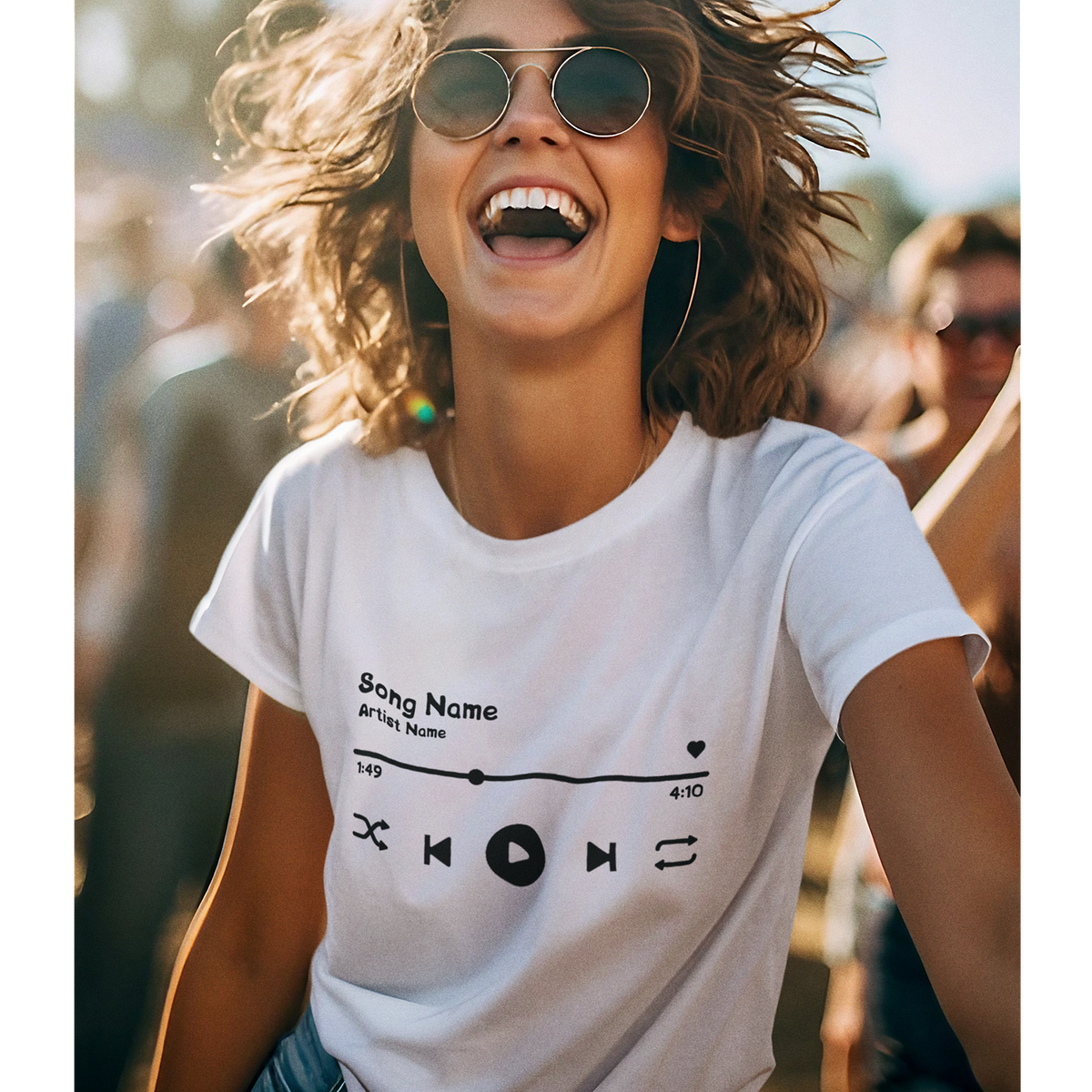 T-shirt with Your favorite song