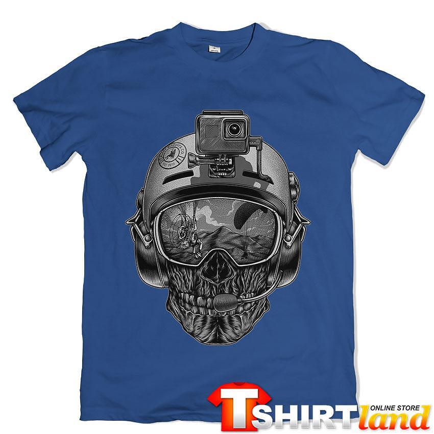 Tricou Skull Skydiving Outdoor