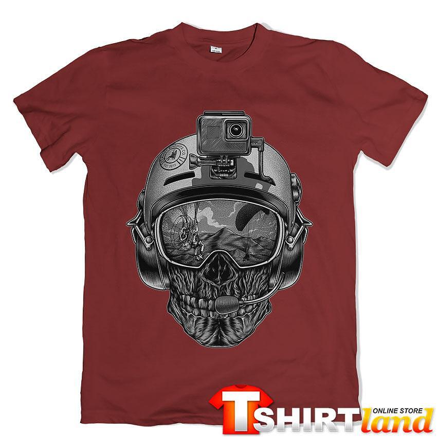 Tricou Skull Skydiving Outdoor