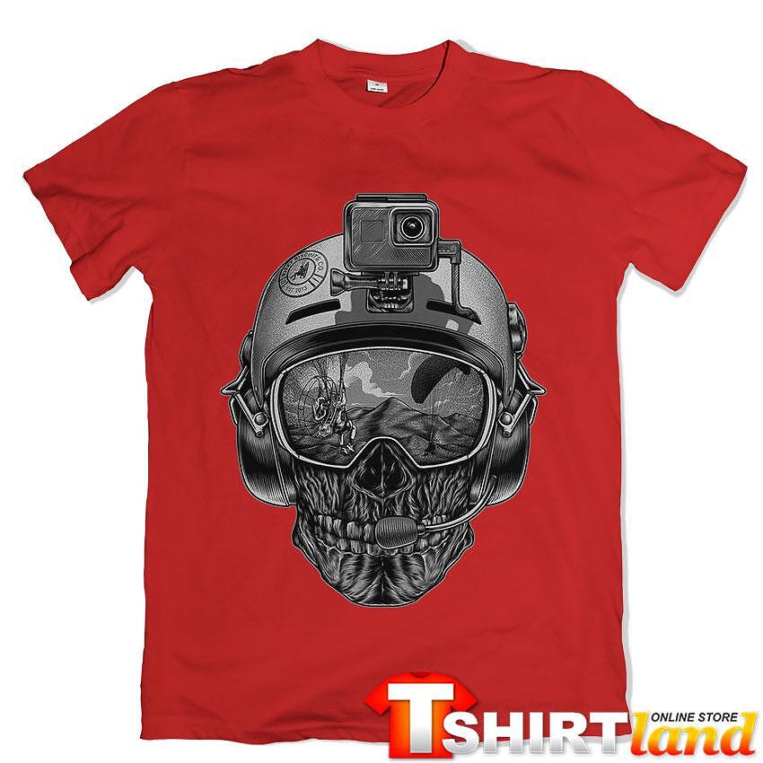 Tricou Skull Skydiving Outdoor