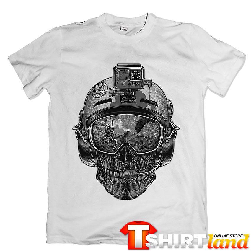 Tricou Skull Skydiving Outdoor