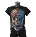 T-shirt Smoking Skull with helmet 3D-117