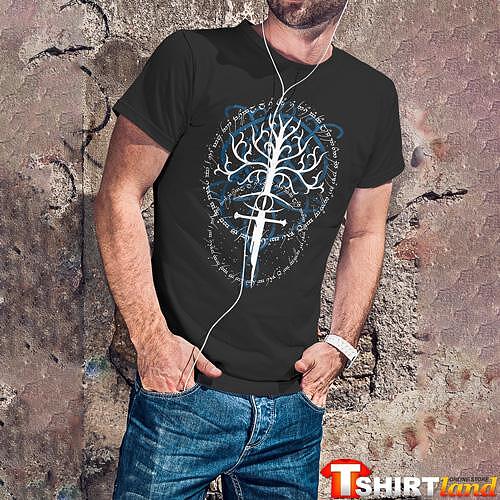 Tricou LORD OF THE RINGS - The Tree Of Gondor