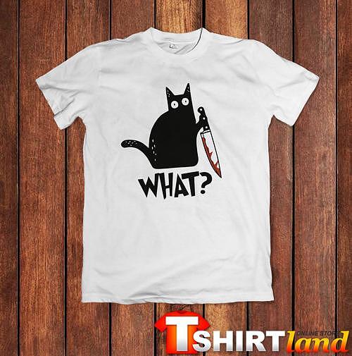 Murder Funny Cat T-Shirt