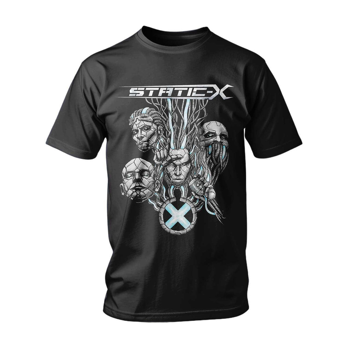 T-shirt Static-X Evil Black & Static