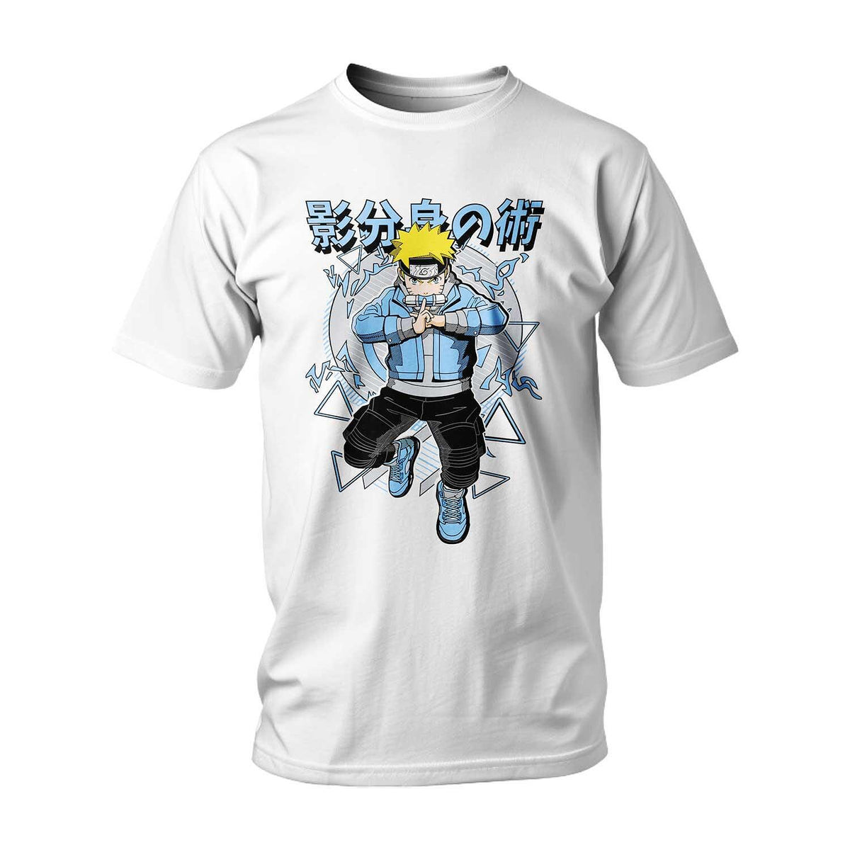 Streetwear Naruto All Blue T-shirt