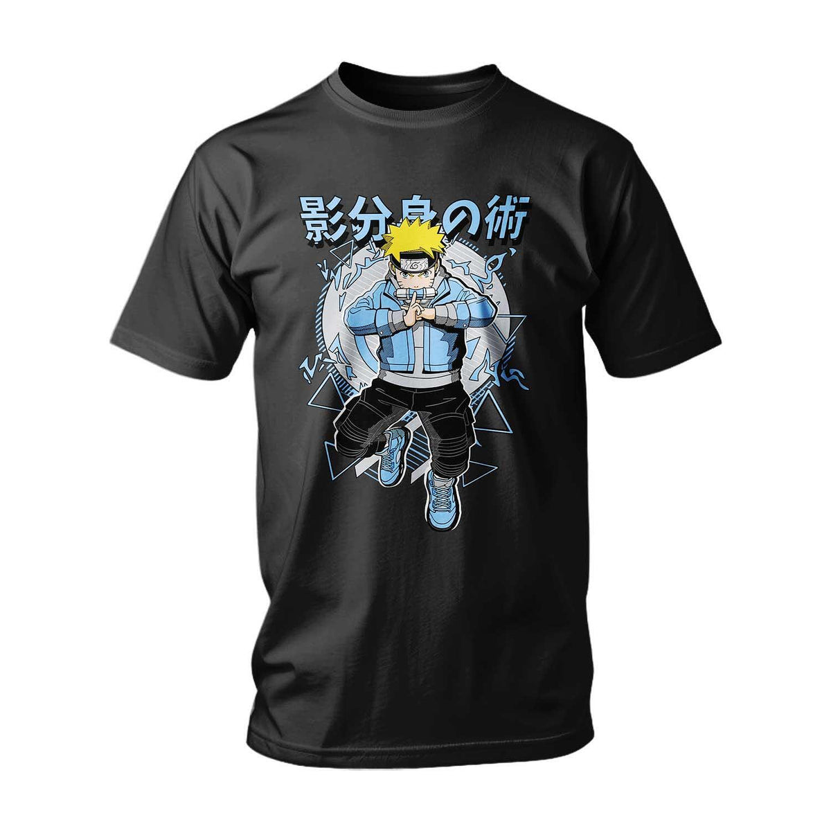 Streetwear Naruto All Blue T-shirt