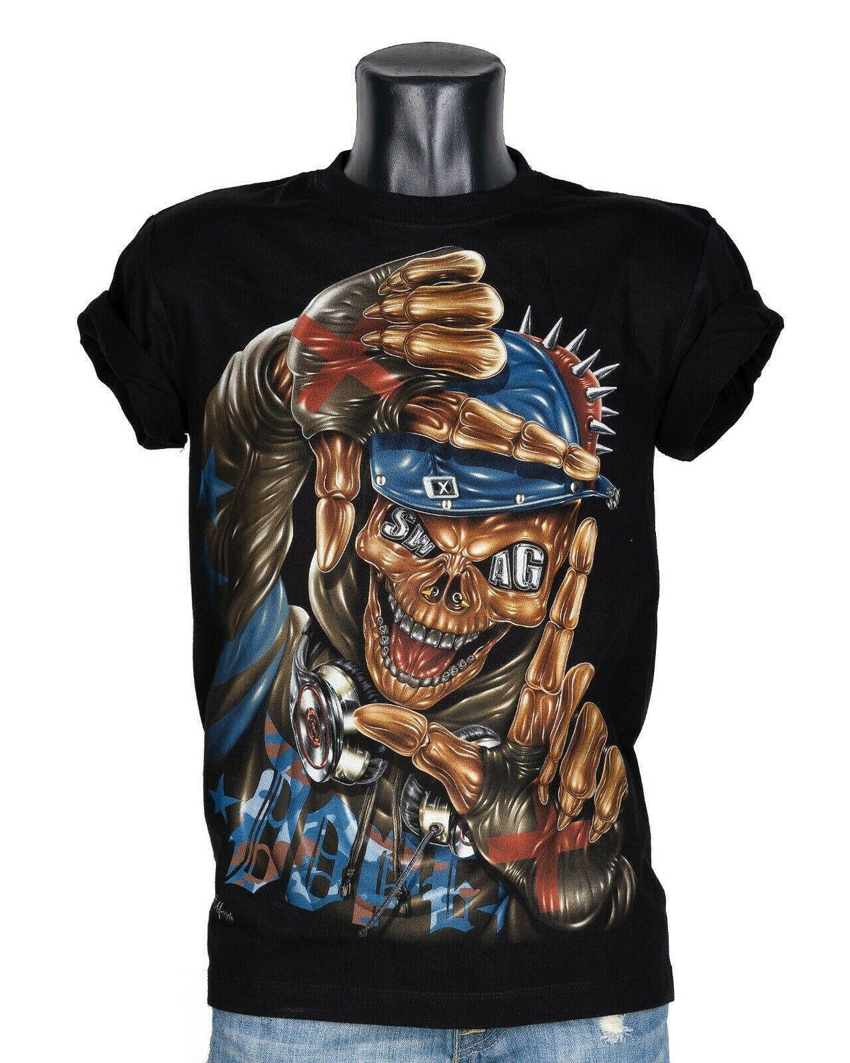 T-shirt Swag Skeleton 3D-95