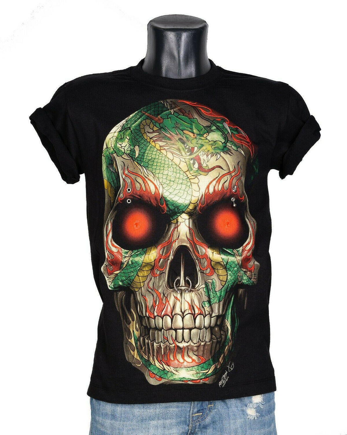 T-shirt Tattoed Skull 3D-20