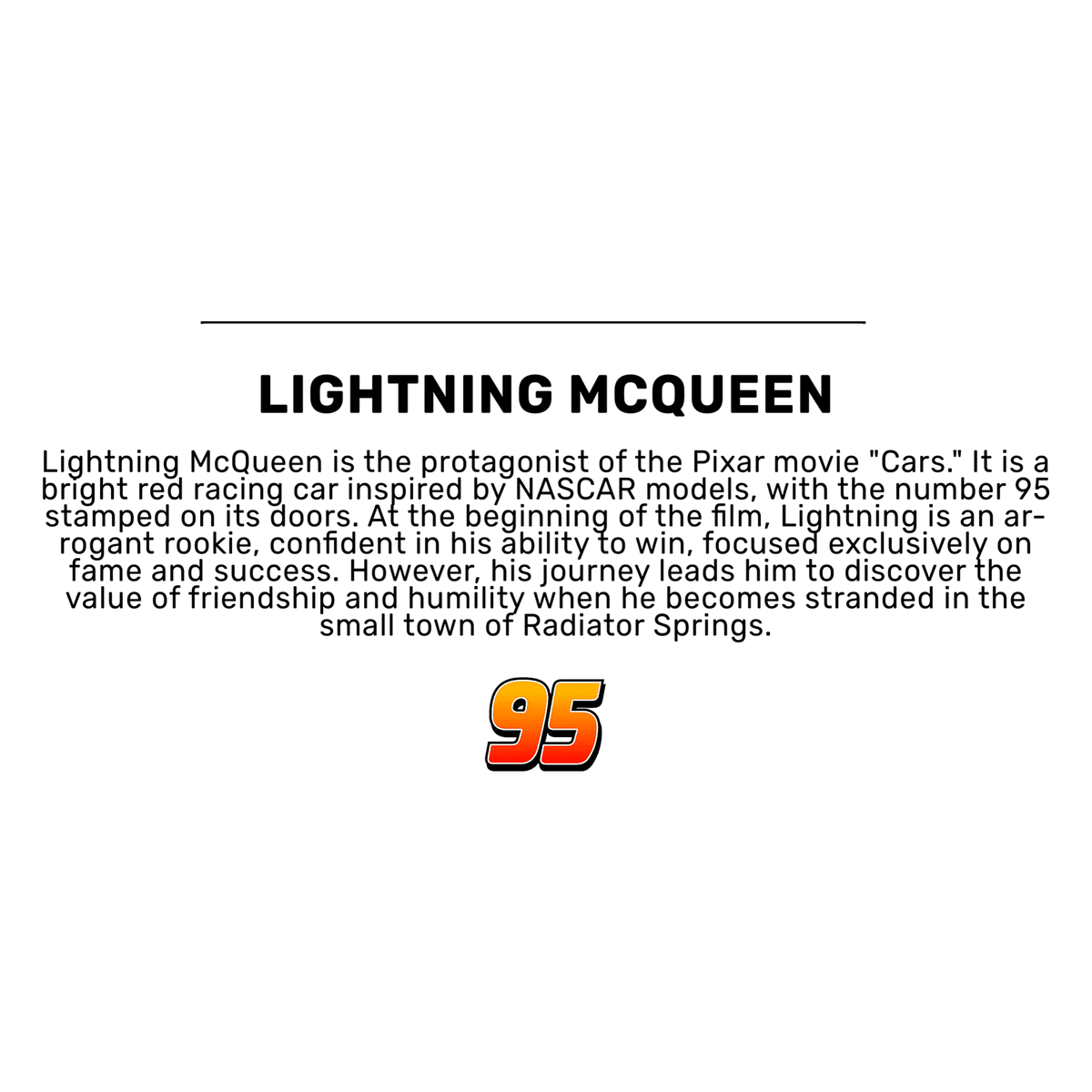 Тениска LIGHTNING MCQUEEN 95