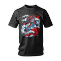 Tricou Water Blue/Red Dragon