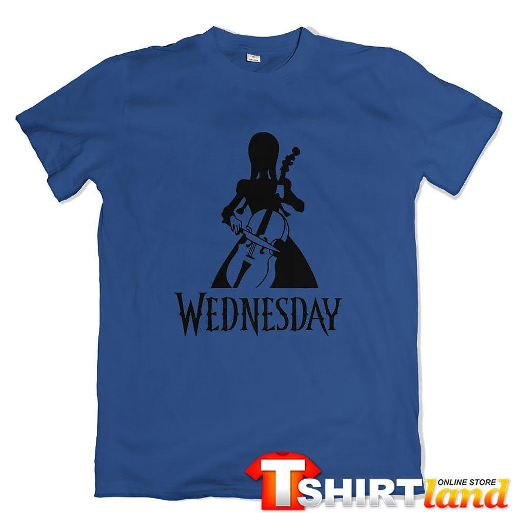 Tricou Wednesday - Playing Cello