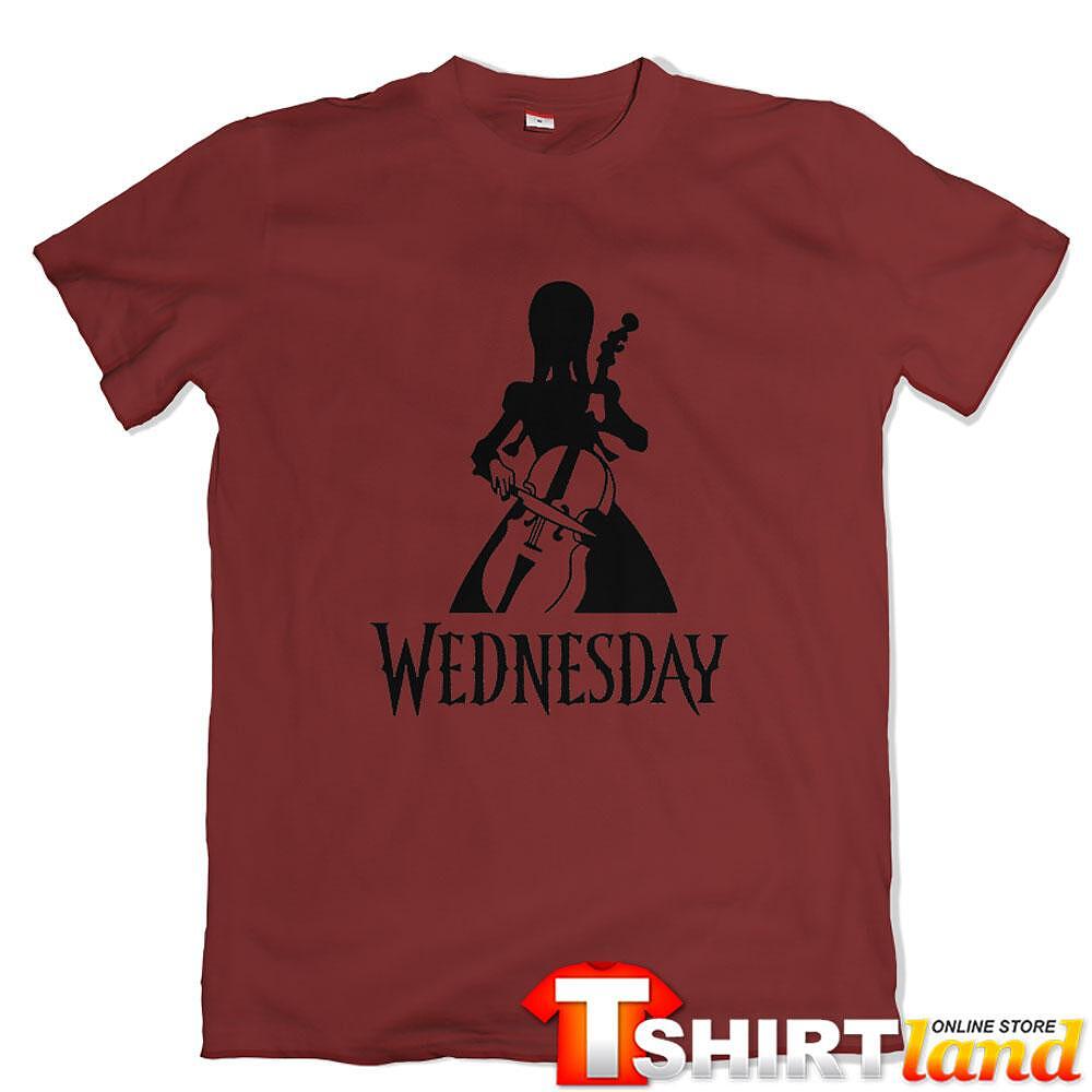 Tricou Wednesday - Playing Cello