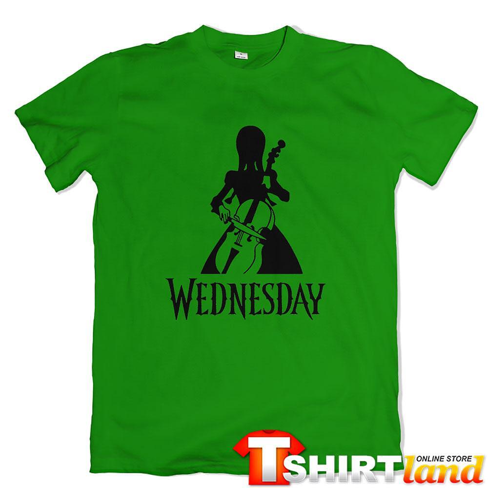 Tricou Wednesday - Playing Cello