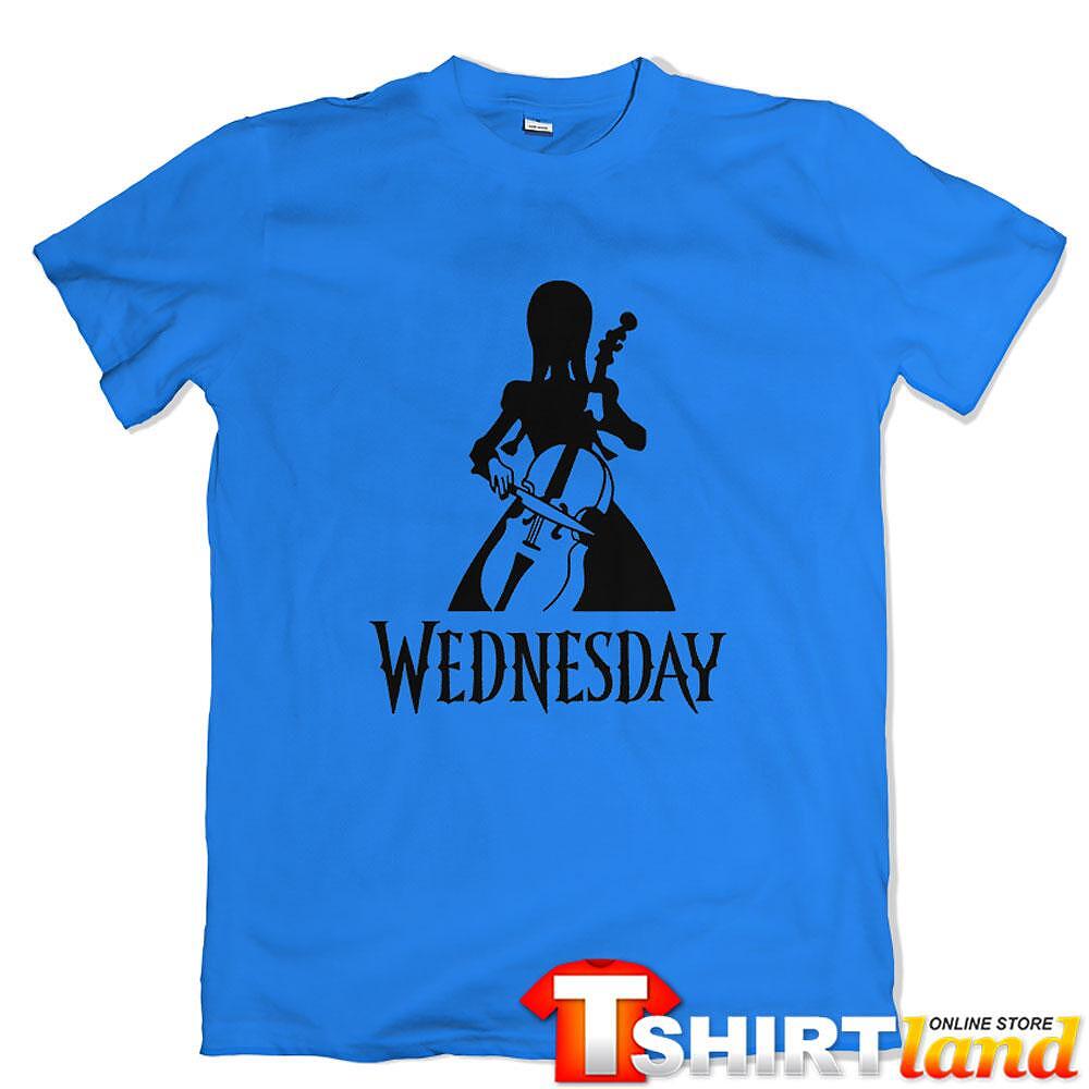 Tricou Wednesday - Playing Cello