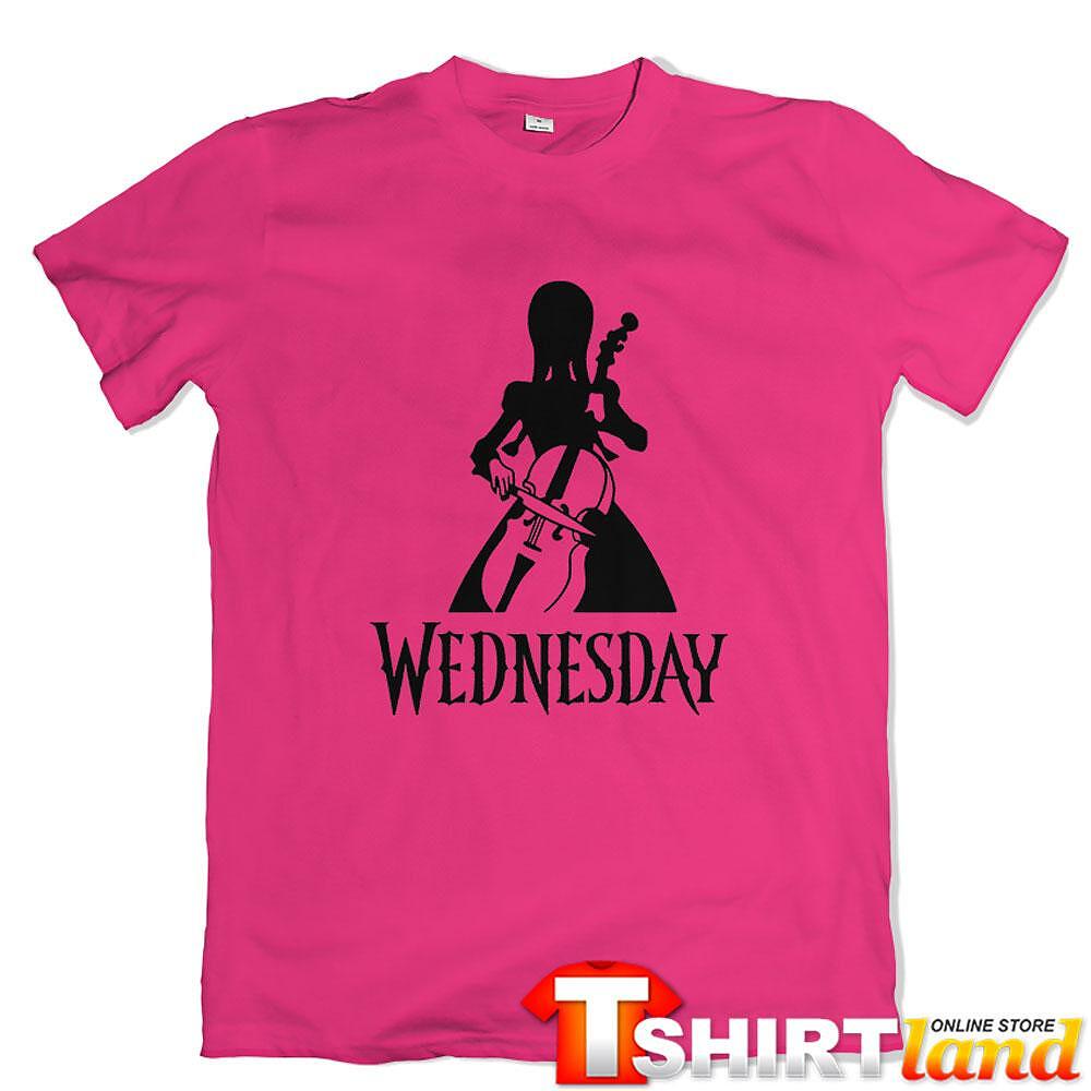 Tricou Wednesday - Playing Cello