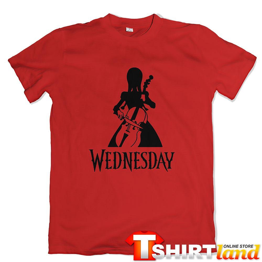 Tricou Wednesday - Playing Cello