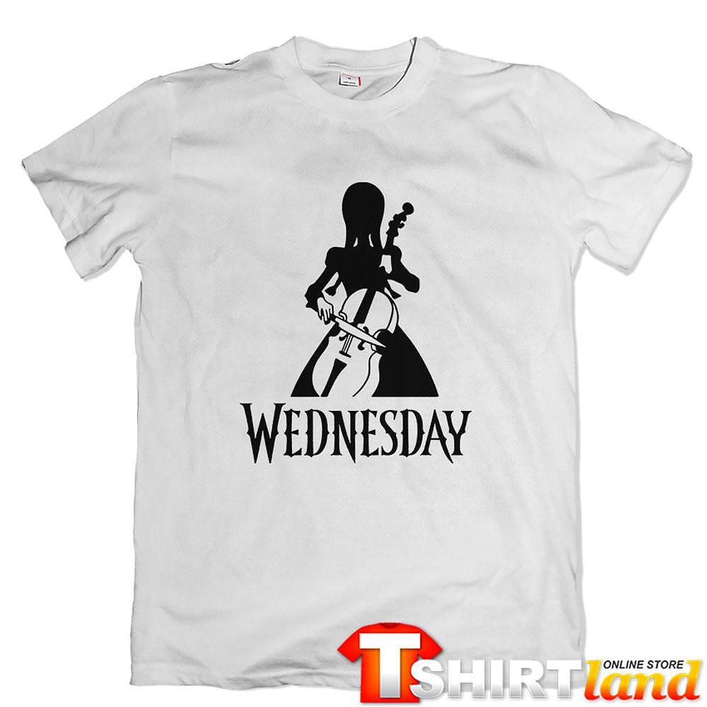 Tricou Wednesday - Playing Cello