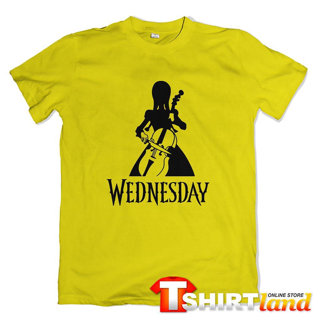 Tricou Wednesday - Playing Cello