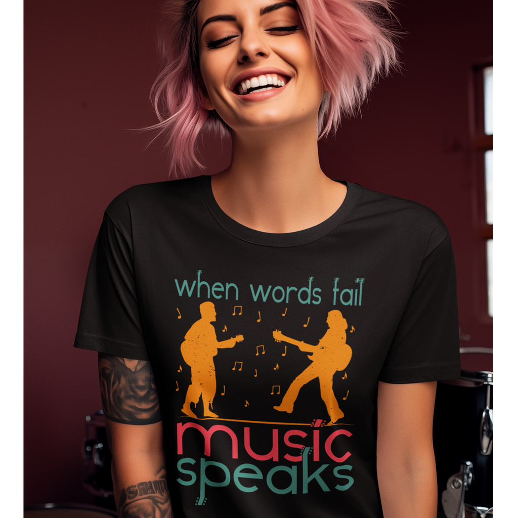 Tricou Când cuvintele eșuează, muzica vorbește