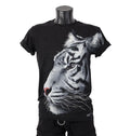 T-shirt White Tiger Big Head 3D-133