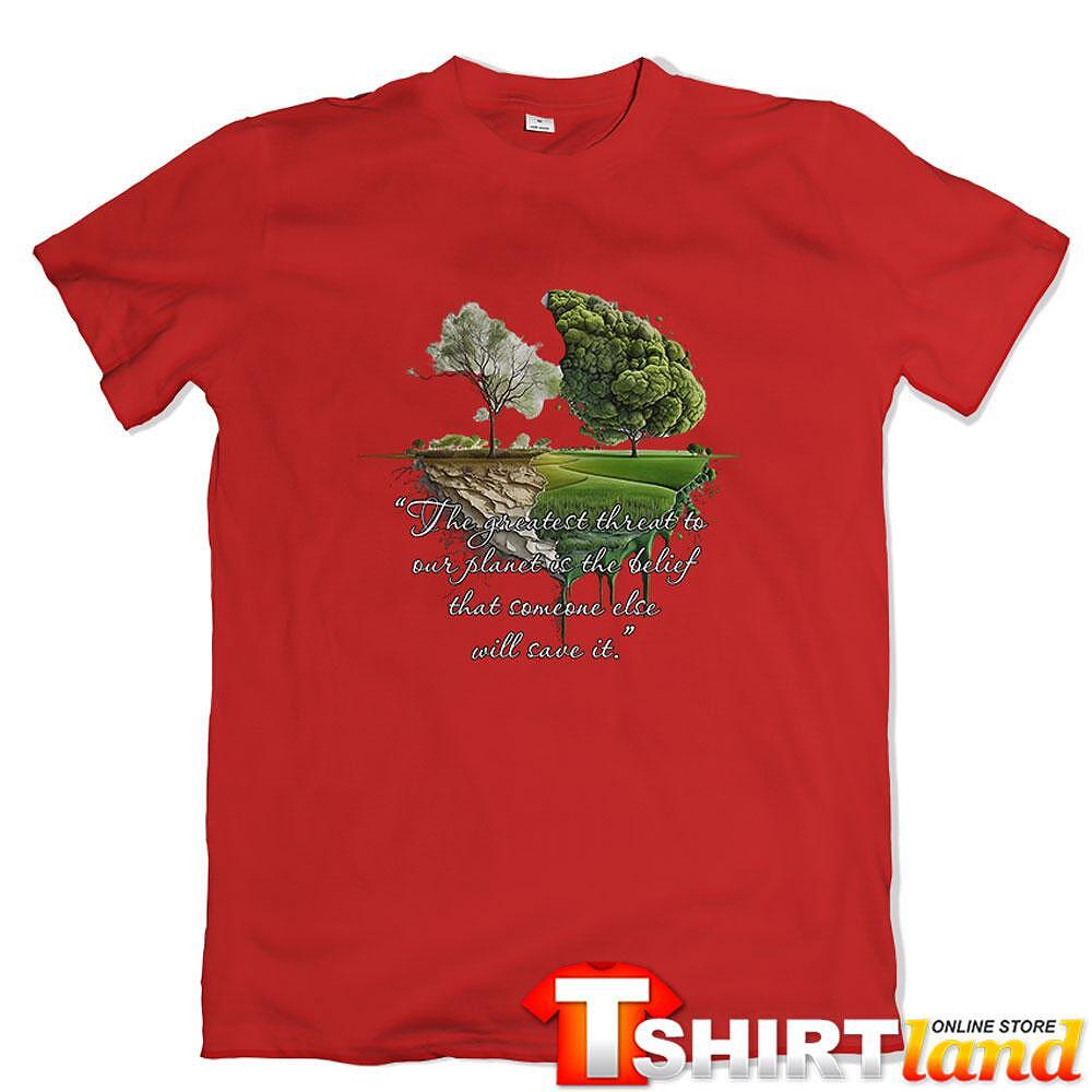 Green Planet T-shirt - "The Greatest Threat" 2
